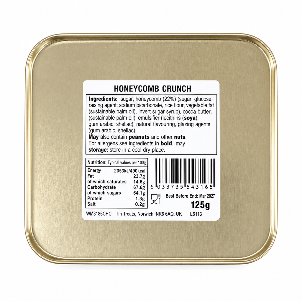 William Morris Honey Crunch Tin