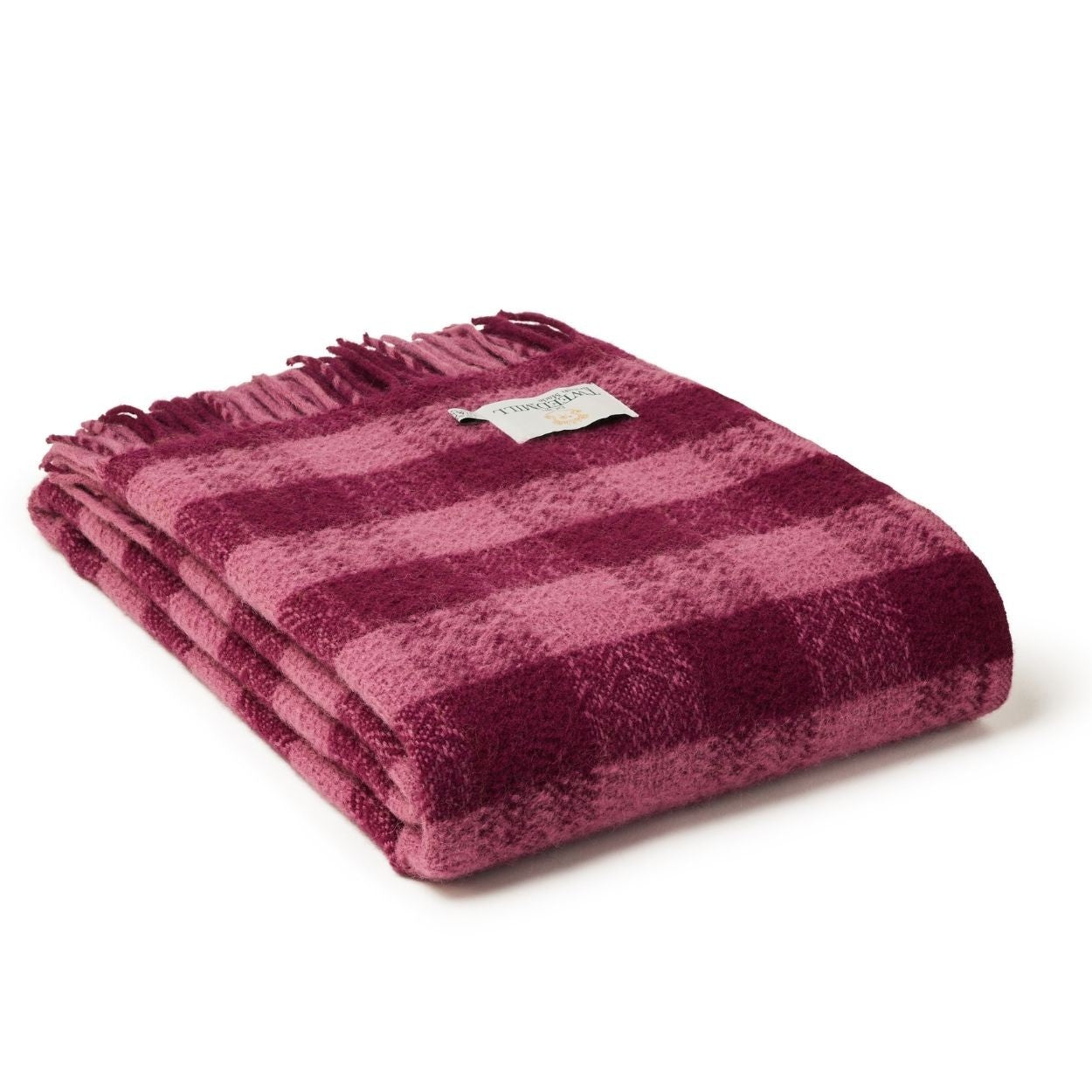 Burgundy Wool Throw