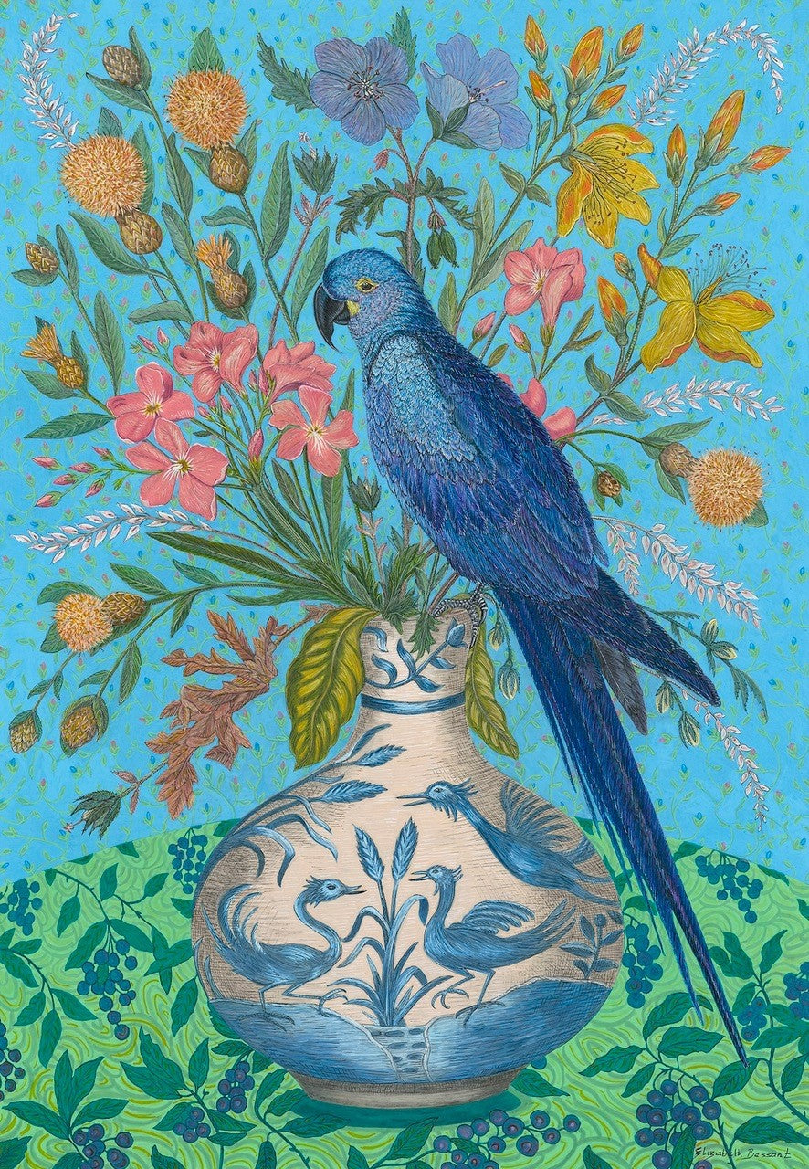 Macaw on a Vase - Elizabeth Bessant