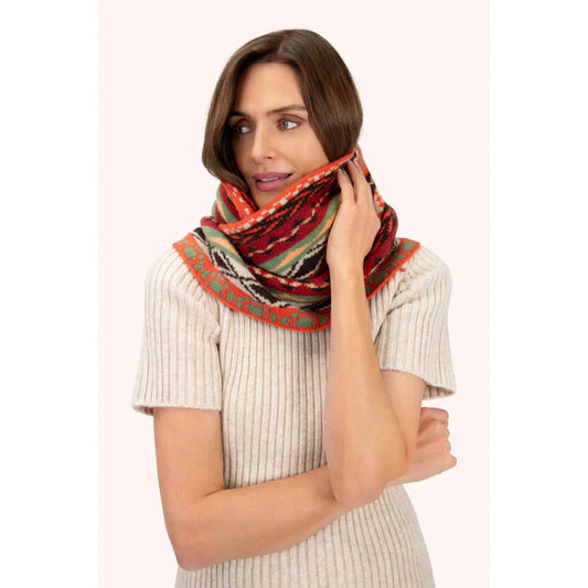 Fair Isle Snood in Russet