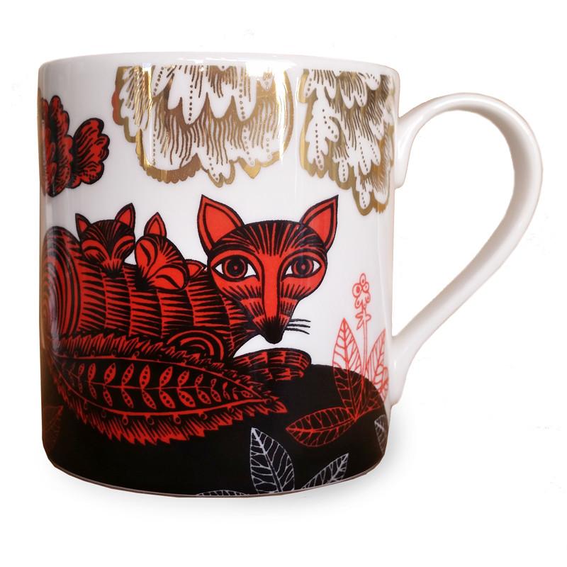 Fox and Cubs Mug by Lush Designs