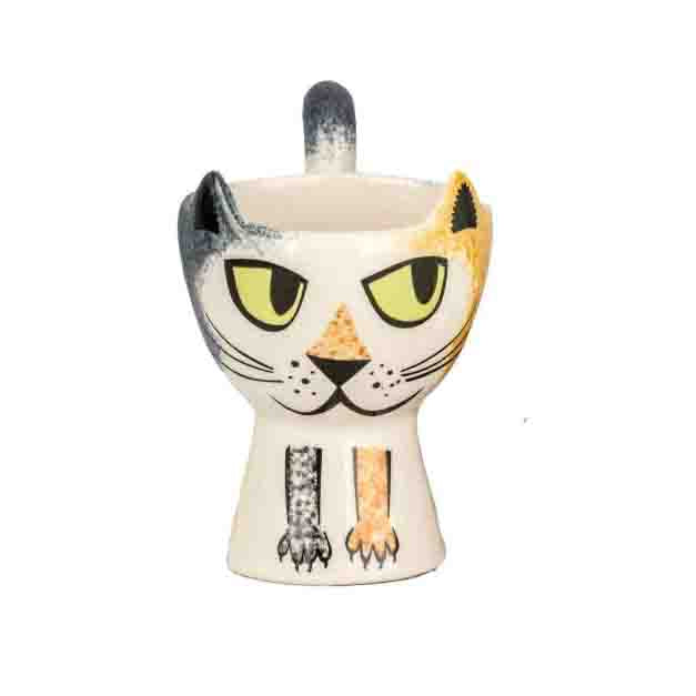 Tortoiseshell Cat Egg Cup – Watts Gallery