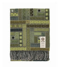 Green Merino Wool Throw