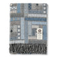 Elin Blue 100% Merino Wool Throw