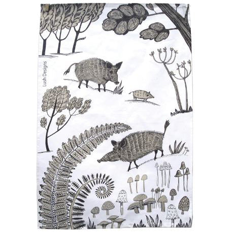 Wild Boar Tea Towel